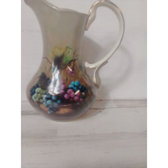 Vineyard Blessings By Lisa White Arts Uniq  Inc China Pitcher - Picture 12 of 16